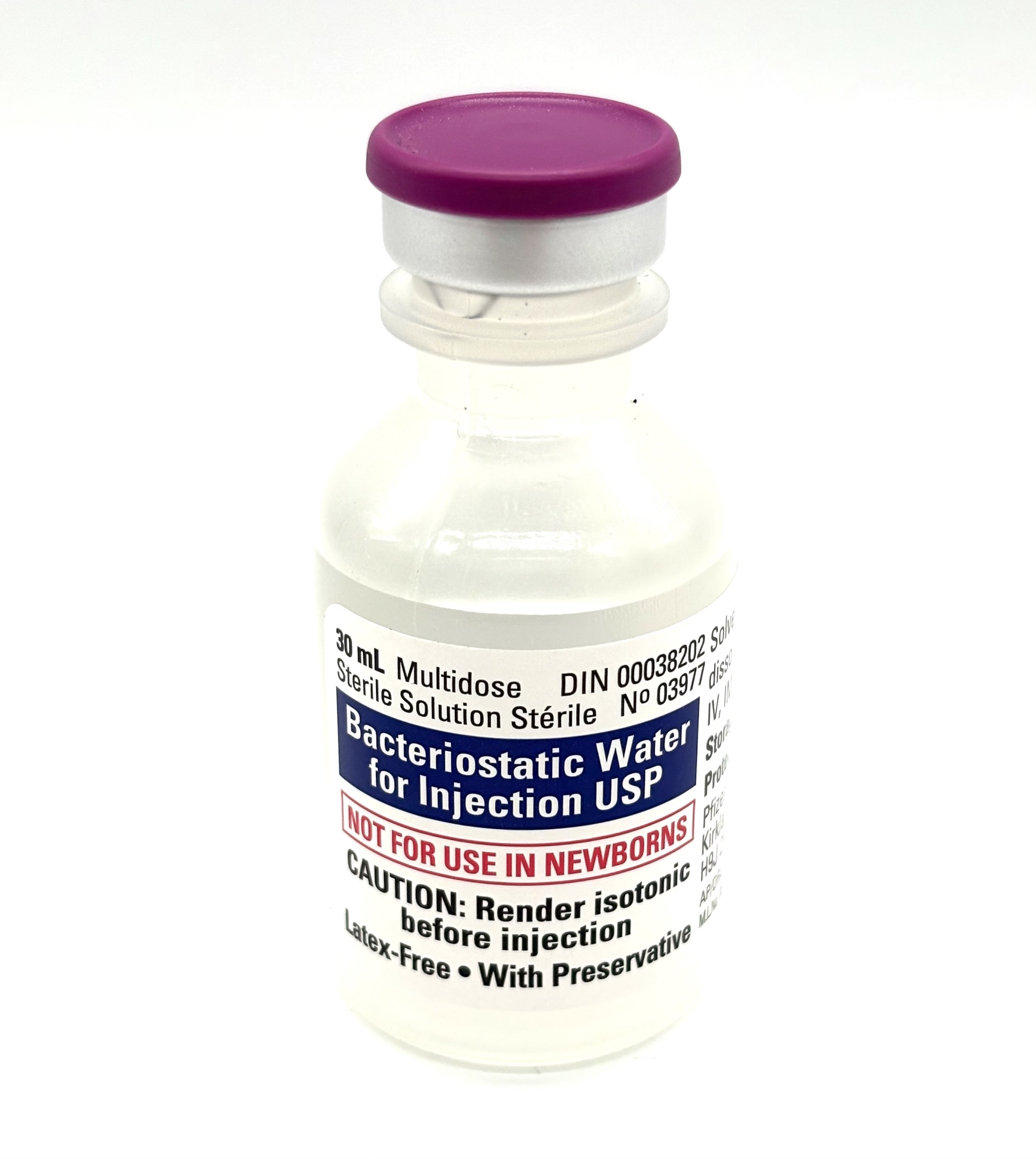 Bacteriostatic Water 30ml Bottle